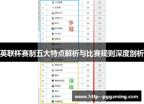 英联杯赛制五大特点解析与比赛规则深度剖析